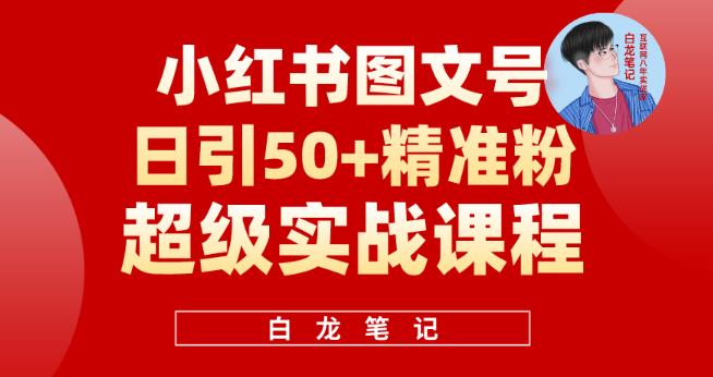 小红书图文号日引50+精准流量，超级实战的小红书引流课，非常适合新手【揭秘】-秀人资源网