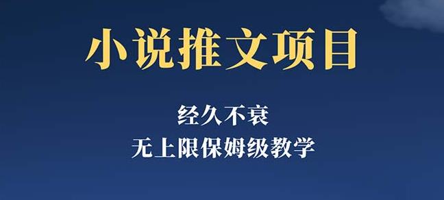 经久不衰的小说推文项目，单号月5-8k，保姆级教程，纯小白都能操作-秀人资源网