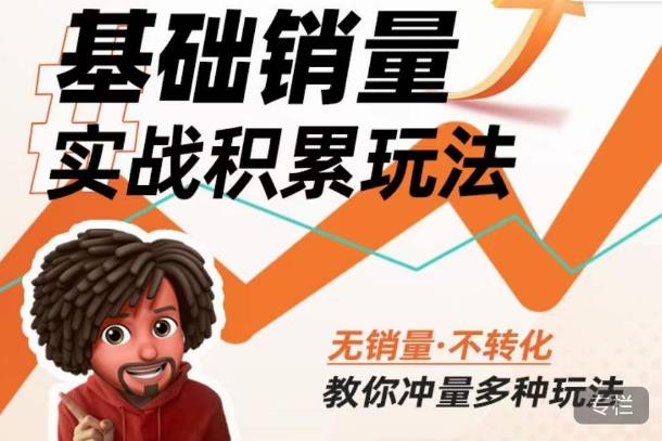 内功丨淘系基础销量实战积累玩法，无销量·不转化，教你冲量多种玩法-整合资源网