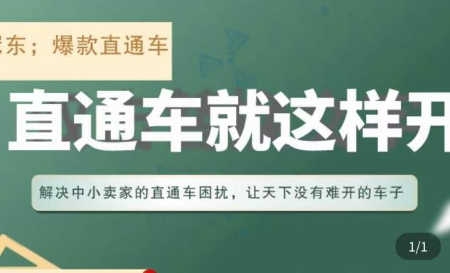 冠东·淘系直通车保姆级教程，全面讲解直通车就那么简单-秀人资源网