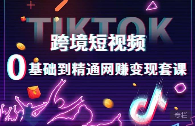 跨境短视频TIKTOK 0基础到精通网赚变现套课，跨境短视频独立站带货变现技巧-秀人资源网