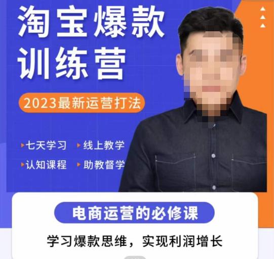 爱上黄昏·淘宝爆款训练营，2023最新运营打法，学习爆款思维，实现利润增长-秀人资源网