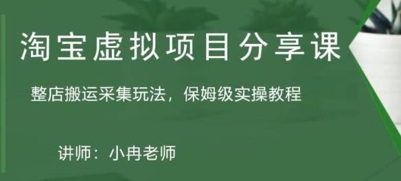 淘宝虚拟整店搬运采集玩法分享课：整店搬运采集玩法，保姆级实操教程-秀人资源网
