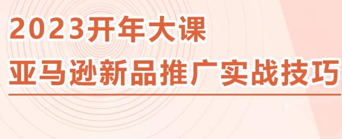 2023亚马逊新品推广实战技巧，线下百万美金课程的精简版，简单粗暴可复制，实操性强的推广手段-秀人资源网