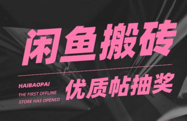 闲鱼优质帖搬砖，单号一天赚个二三十没问题，多号多撸-秀人资源网