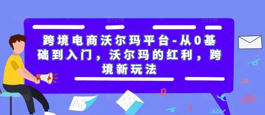 跨境电商沃尔玛平台-从0基础到入门，沃尔玛的红利，跨境新玩法-整合资源网