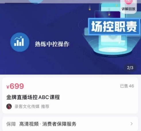 大果文化·金牌直播场控ABC课，复制直接间，场控如何带出百万级主播-秀人资源网