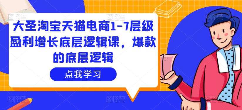 大圣淘宝天猫电商1-7层级盈利增长底层逻辑课，爆款的底层逻辑-秀人资源网
