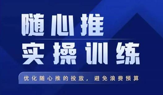 飞哥·随心推实操训练，优化随心推投放，避免浪费预算-秀人资源网