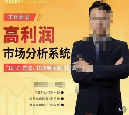 大圣电商市场看清·高利润市场分析系统-10+7找到电商盈利机会-秀人资源网