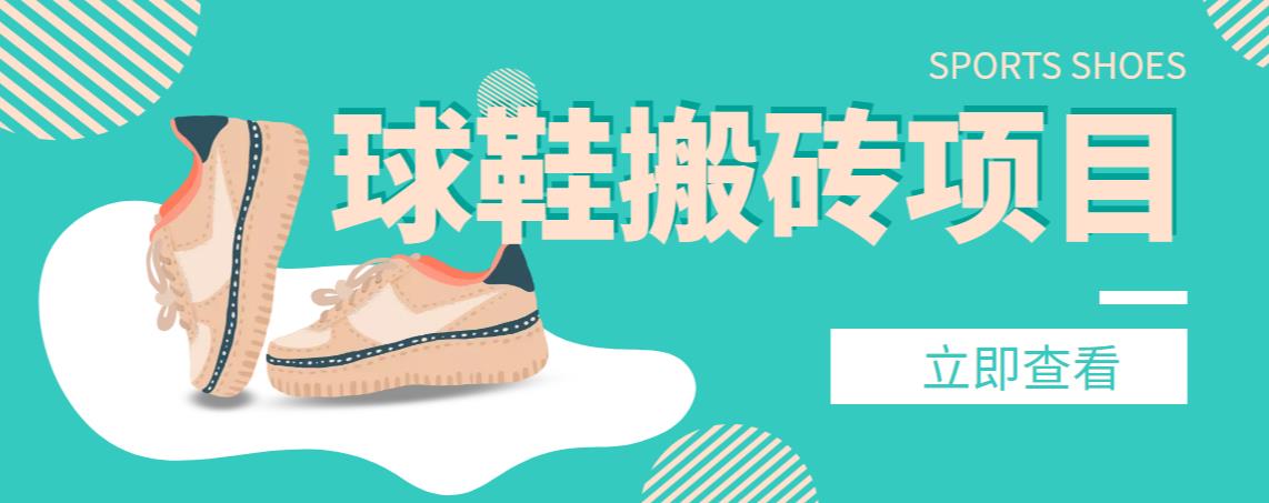 【搬砖必备】外面收费998的球鞋搬砖项目，月入轻松5000+的项目案例解析-整合资源网