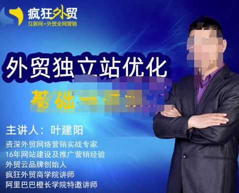 叶建阳老师·外贸独立站优化基础与进阶，外贸独立站SEO入门到精通-秀人资源网