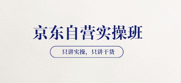 【京东自营实操班】只讲实操，只讲干货（28小时课程-共2期）价值4980-秀人资源网