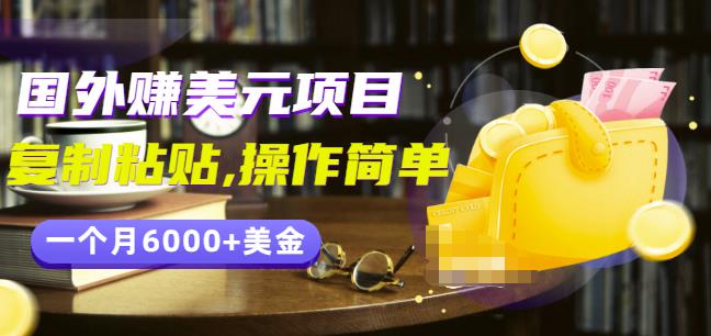 分享一个国外赚美元项目：复制粘贴一个月6000+美金，简单易操作-秀人资源网