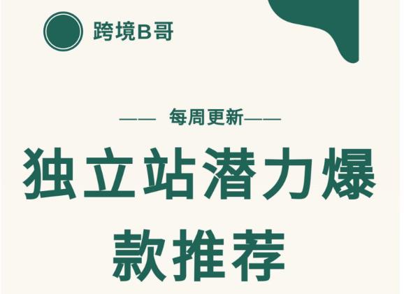 【跨境B哥】独立站潜力爆款选品推荐，测款出单率高达百分之80-秀人资源网