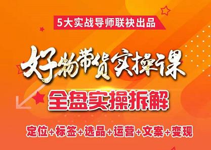 抖音好物带货实操课，全盘拆解抖音好物带货号全套流程打法-整合资源网