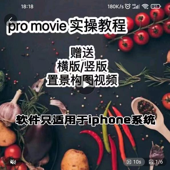 漆十二美食摄影，25​节promovie实操高手课节-秀人资源网