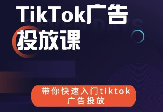 跨境B哥tiktok广告投放课，带你快速入门tiktok广告投放价值1680元-整合资源网