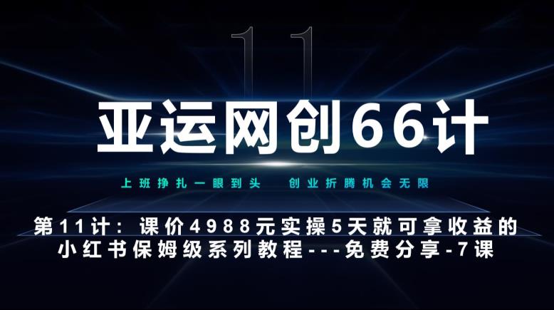 亚运网创66计第11计：小红书第7课–10篇简单粗暴的爆款封面模板–高杠杆+嚼碎喂嘴里-秀人资源网
