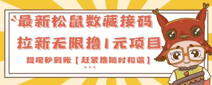 最新松鼠数藏接码拉新无限撸1元项目，提现秒到账【赶紧撸随时和谐】-秀人资源网