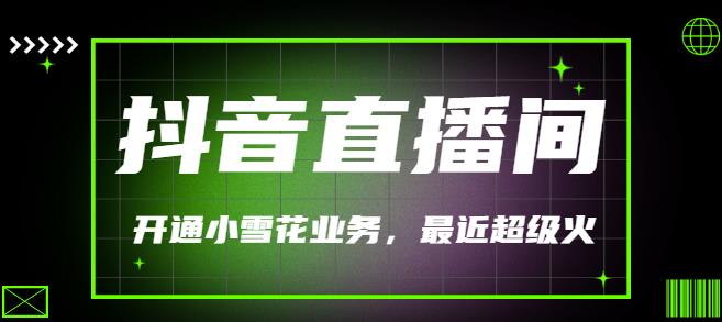 最近超火的抖音直播间开通小雪花业务（外面割288）-秀人资源网