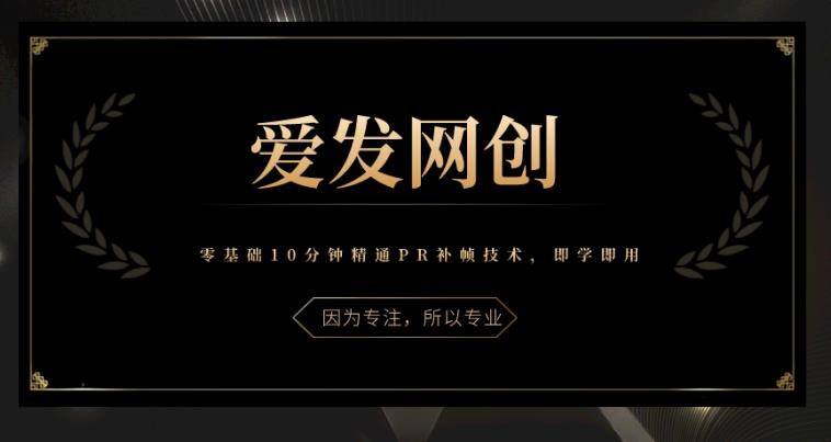 《爱发必学第12课》零基础10分钟精通PR补帧技术，即学即用-秀人资源网