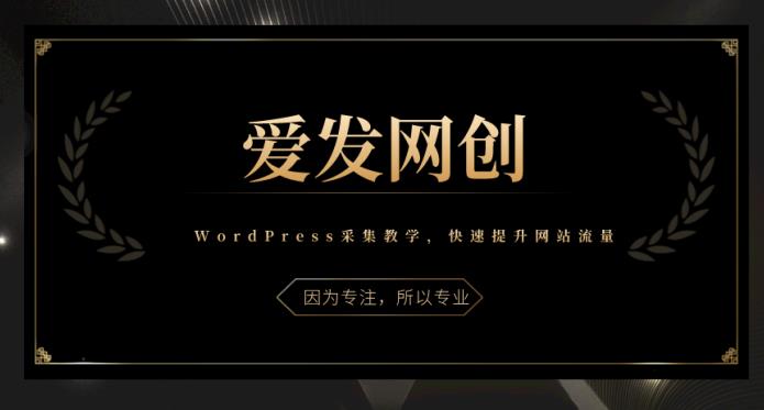 《爱发必学第3课》WordPress采集教学，带你快速提升网站流量-整合资源网