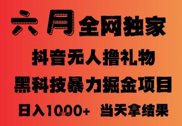 25年6月抖音无人直播最新暴力撸音浪掘金，小白可做，可批量矩阵放大，长期稳定日入1k+【揭秘】-秀人资源网