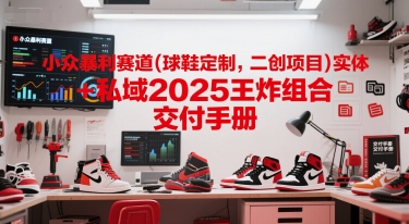 小众暴利赛道(球鞋定制，二创项目)实体+私域2025王炸组合  交付手册-秀人资源网