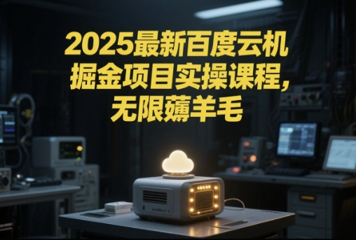 2025最新百度云机掘金项目实操课程单窗口保底5-10元月收益单窗口150+【揭秘】-秀人资源网