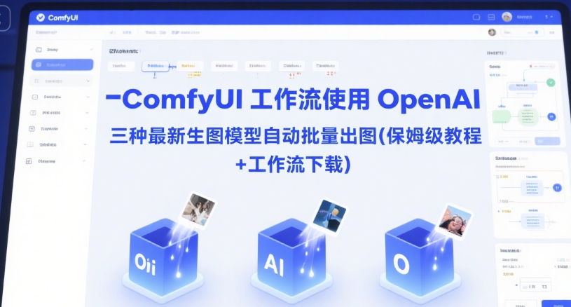ComfyUI 工作流使用 OpenAI 三种最新生图模型自动批量出图(保姆级教程+工作流下载)-秀人资源网