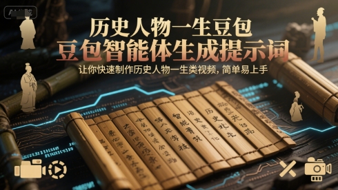 历史人物一生豆包智能体生成提示词，让你快速制作历史人物一生类视频，简单易上手-秀人资源网
