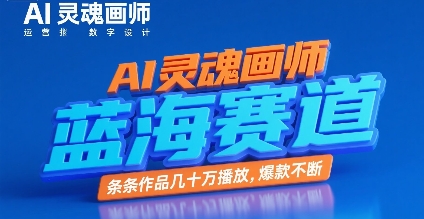 AI灵魂画师，蓝海赛道，条条作品几十W播放，爆款不断-整合资源网