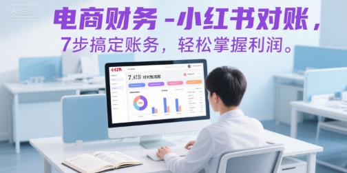 电商财务-小红书对账，7步搞定账务，轻松掌握利润-整合资源网