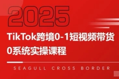 TikTok跨境0-1短视频带货，系统拆解TikTok跨境带货全链路，实现跨境可持续盈利-整合资源网