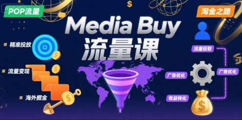 Media Buy之POP流量课，带你开启海外Media Buy淘金之路-整合资源网