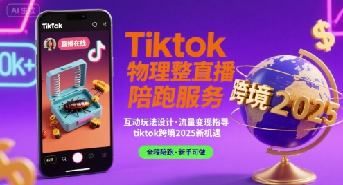 Tiktok物理整蛊直播陪跑服务-tiktok跨境2025-整合资源网