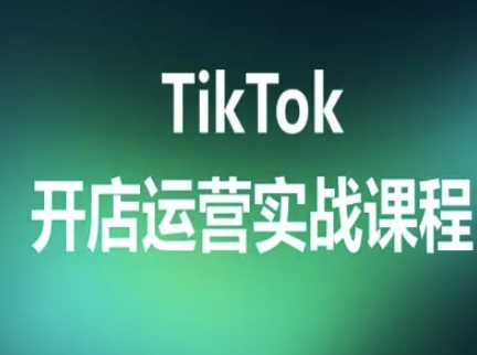 TikTok开店运营实战课程，TK跨境电商实操全流程-整合资源网